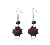 Halloween Earrings Cute Skull Earrings for Women Fun Crystal Pumpkin Dangle Earrings Funny Smiling Face Pumpkin Drop Earrings Halloween Earrings Jewelry Gifts, Alloy Steel, No Gemstone