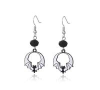 Halloween Earrings Cute Skull Earrings for Women Fun Crystal Pumpkin Dangle Earrings Funny Smiling Face Pumpkin Drop Earrings Halloween Earrings Jewelry Gifts, Alloy Steel, No Gemstone