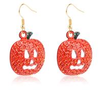 Halloween Earrings, Drop Dangle Earrings for Women Fun Halloween Holiday Costumes Party, Regular Size, Zinc, No Gemstone