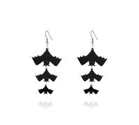 Halloween Earrings for Women Acrylic Halloween Dangle Earrings Gothic Ghost Pumpkin Bat Drop Earrings Fun Candy Earrings Halloween Theme Accessories, Acrylic, No Gemstone