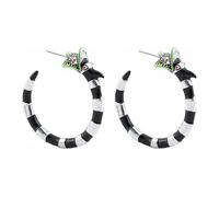 Halloween Earrings for Women Coral Snake Halloween Terrible Beetle Snake Hoop Earring Cosplay Part, Zinc, No Gemstone