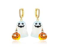 Halloween Earrings for Women Ghost Glow in the Dark Earrings Adopt A Ghost Spooky Cute Halloween Jewelry Costume Accessories Party Favors, Metal, No Gemstone