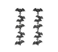Halloween Earrings for Women Gothic Crystal Spider Earrings Red Black Crystal Spider Dangle Drop Earrings Spider Spooky Earrings Retro Halloween Long Bat Earrings Personalized Water Diamond Insect