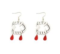 Halloween Earrings For Women Gothic Hanging Earrings Creative Acrylic Vintage Punk Earrings Cosplay Halloween Party Jewelry Accessories, Metal, No Gemstone