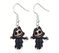 Halloween Earrings for Women Gothic Jewelry Goth Snake Earrings Horror Skull Skeleton Dangle Earring Halloween Party Cosplay Jewelry Accessories Costume Merch, Acrylic, No Gemstone