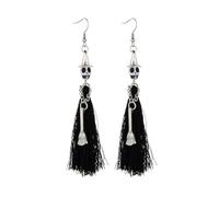 Halloween Earrings for Women Halloween BOO Ghost Witch Tassel Dangle Earrings Fun Spooky Earrings as Halloweens Christmas Costumes Jewelry Accessories, L, Brass, No Gemstone