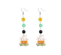 Halloween Earrings For Women Pumpkin Dangle Earrings Cute Jewelry For Halloween Costumes 80s Jewelry (E, One Size)