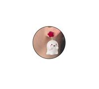 Halloween Earrings For Women, Three-Dimensional Cute Cartoon Star White Ghost Resin Dangle Drop Charm Funny Gift Jewelry, M, Resin, No Gemstone