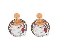 Halloween Earrings For Women,Women'S Christmas Girl Dangle Earrings Party Decorations Disco Earrings For Women 70S Acrylic Earrings For Women Thanksgiving Earrings For Women (Orange, One Size)