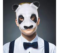 Halloween Easter Carnival Panda Hood EVA Animal Hood Party Dress Up Props 3D Realistic Halloween Costumes Funny(B-A,B,One Size)