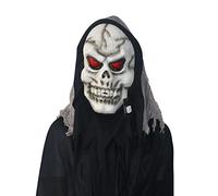 Halloween Easter Cosplay Mask Red Eye Demon Ghost Step Skull Cosplay Mask Horror Headwear for Halloween Carnival Costume Party Props