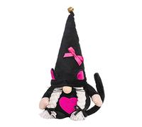 Halloween Easter Gonk Halloween Decoration Black Cats Long Tail Rudolphss Doll Children's Decoration Props Photo Decoration Supplies Gnome Ornaments Halloween Door Decoration (B, One Size)
