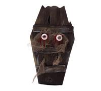 Halloween Electronic Walking Toy Voice Activated with Spooky Sound and Glowing Eyes Prank Prop 6.30x3.15x11.22inch