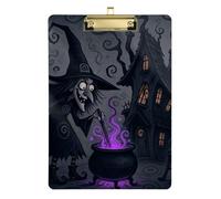 Halloween Enchanted Witch Cottage Notes with Waterproof Folders for Baseball Volleyball Coaches Size 9x12