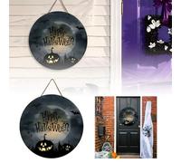 Halloween Enchanting Halloween Door Hanging Decoration - Spook Up Your Entrance with This Bewitching Sign to Welcome Guests and Set a Festive Atmosphere (B, 20cm)