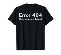 Halloween Error 404 Costume Not Found Programmer Men Women T-Shirt