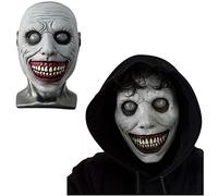 Halloween Exorcist Smile Mask, Scary Masquerade Creepy Horror Evil Latex