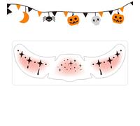 Halloween Eye Peglinas - Masquerade Eye Stickers | Spooky Adhesive Pumpkin Handprint Sticker for Halloween Kids Women Party Carnival Festival and Others