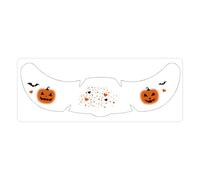 Halloween Eye Stickers, Masquerade Eye Stickers, 2.05x5.91 Inches Spooky Adhesive Bat Pumpkin Handprint Decals for Kids, Women, Party, Carnival, Festival, Costume Accessory, Makeup Look
