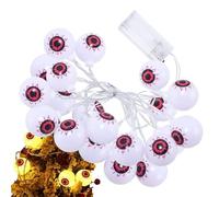 Halloween Eyeball Lights - Halloween String Lights Indoor | Battery Powered Outside Decor for Patio Window Windowsill Yard Fence Wall Indoor Porch Tree
