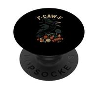 Halloween F Caw F Crow Women F-Caw-F Black Bird Witch Candy PopSockets Adhesive PopGrip