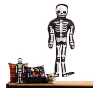 Halloween Fabric Skeleton, Cuddly Soft Skull Cushion, Cuddly Skull Cushion, Festive Decoration for Car, Sofa, Bed, Office, Couch, Living Room, Bedroom, Decoration for Home and Car
