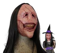 Halloween Face Cover Lightweight - Halloween Prop Grinning Face Cover for