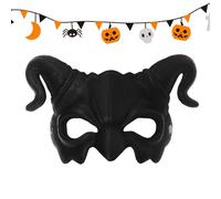 Halloween Face Cover - Scary Cosplay Half, Adjustable Horror Headgear | Creepy Costume Accessory for Party Festival Parade Carnival, Spooky Cosplay Gear for Women Men Adults Haunted Night Event