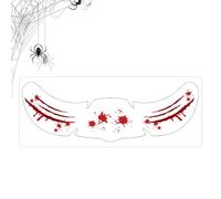 Halloween Face Decals for Women - Carnival Eye Stickers,Spooky Adhesive Bat Pumpkin Handprint Decals for Halloween Kids Women Party Carnival Festival