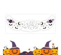 Halloween Face Decals for Women,Masquerade Eye Stickers - Spooky Adhesive Bat Pumpkin Handprint Decals for Halloween Kids Women Party Carnival Festival