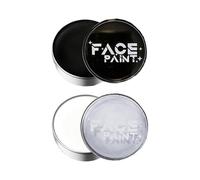 Halloween Face Paint Black And White Grease Based Make Up For Vampire Skeleton Zombie Party Body Paint Costume Accessories (Black & White)
