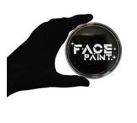Halloween Face Paint Black And White Water Based Make Up Paint Extremely Durable Body Paint For Scary Zombie Party Fancy Dress Accessories (Black Face Paint)