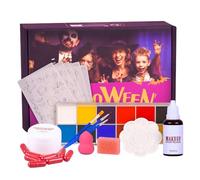 Halloween Face Paint, Water Based Face Painting Kit for Party, Washable Costume Painting Party Supplies for Festival Birthday Holiday Boys Girls Vampire Cosplay Performance