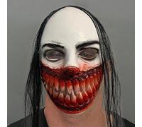 Halloween Face Scaring People Funny House Dressing Up Props Headgear Terrifier Costume Adult(Black-a,One Size)