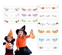 Halloween Face Sticker - Spider Temporary Scar Makeup Decals - Spooky Holiday Decor Cosplay Accessory for Arms Neck Adults Boys Girls Classroom