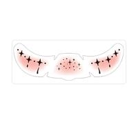 Halloween Face Stickers for Women,Creepy Eye Stickers - Bat Pumpkin Handprint Adhesive Decals Spooky for Kids Women Festival Halloween Carnival Events