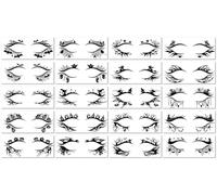 Halloween Face Stickers, Pumpkin Spider Web Stickers, Waterproof And Easy-To-Remove Party Face Stickers 195 * 80MM A123