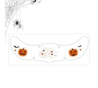 Halloween Face Stickers, Scary Eye Makeup Decals with Bat Pumpkin Handprint Designs, Adhesive Carnival Costume Accessories for Kids Festival Party Decoration, Spooky Reusable Face Art