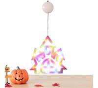 Halloween Fairy Light, Halloween Window Lights with Suction Cup | Cute Halloween Decoration Light - Cute Decoration Window Silhouette Lights
