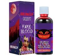 Halloween Fake Blood,60ml Cosplay Makeup Paint Liquid | Costume Washable Realistic Blood - for Costume Haunted House Stage Photography Coaplay Event Party Props Performance Role Play