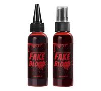 Halloween Fake Blood,60ml Realistic Fake Halloween Blood | Splatter Safe Liquid Tool Makeup Multi-Purpose Design for Outdoor Teaching Party Movies Photography Cosplay Horror House Stage