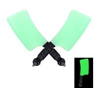 Halloween Fake Knife Prop, 2 Pack Fake Luminous Kitchen Knife Horror Props Kills Butcher ,Classic Prank Knive Props for Festival Costume Cosplay Accessory and Scary Halloween Rave Party(Style 3)