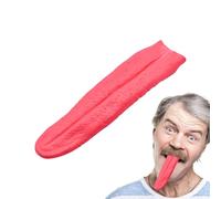 Halloween Fake Tongue - Flexible Long Tongue Prop, Scary Simulation Design, Lightweight Rubber Material, Easy To Wear | Ideal For Halloween Costume Parties Haunted House Festival Horror Role Play And