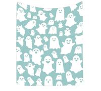 Halloween Fall Blankets Spooky Ghost Goth Throw Blanket Autumn Reversible Knitted Throw Blanket Halloween Graveyard Decorations Personalised Gifts