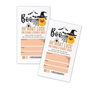 Halloween Fall Cruising Ducks Hang Tags to Attach to Rubber Ducks for Cruise Ship Game | 30 pk 2 x 3.25” with Holes Boo Witch Oh What Luck You’ve Found a Duck