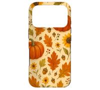 Halloween Fall Vibes Pumpkin Aesthetic Cozy Autumn Leaves Case for iPhone 17 Pro