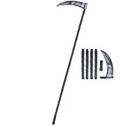 Halloween Fancy Dress 6 Piece Scythe Deluxe Aged Reaper Sythe 138cm by Smiffys