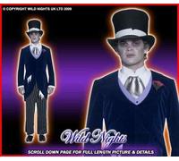 HALLOWEEN FANCY DRESS # GENTS GOTHIC GHOST GROOM LG/XL