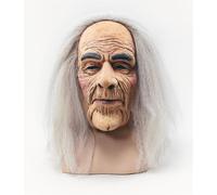 Bristol Novelty BM248 Creepy Old Man Mask and Hair, Mens, Multi Coloured, One Si