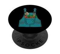 Halloween Farmer Costume Farm Farming Life Lazy Career Day PopSockets Adhesive PopGrip